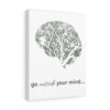 Go Outside Your Mind: Brain Mapping Canvas Wrap