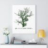Go Outside Your Mind: Tree Canvas Wrap