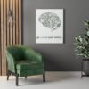 Go Outside Your Mind: Brain Mapping Canvas Wrap - Image 15