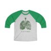 Breathe in Nature Unisex Tri-Blend 34 Raglan Tee - Image 10