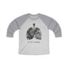 Breathe in Nature Unisex Tri-Blend 34 Raglan Tee