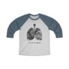 Breathe in Nature Unisex Tri-Blend 34 Raglan Tee - Image 12
