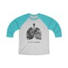 Breathe in Nature Unisex Tri-Blend 34 Raglan Tee - Image 11