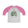 Breathe in Nature Unisex Tri-Blend 34 Raglan Tee - Image 4
