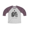 Breathe in Nature Unisex Tri-Blend 34 Raglan Tee - Image 5