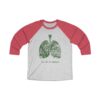 Breathe in Nature Unisex Tri-Blend 34 Raglan Tee - Image 6