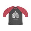 Breathe in Nature Unisex Tri-Blend 34 Raglan Tee - Image 9